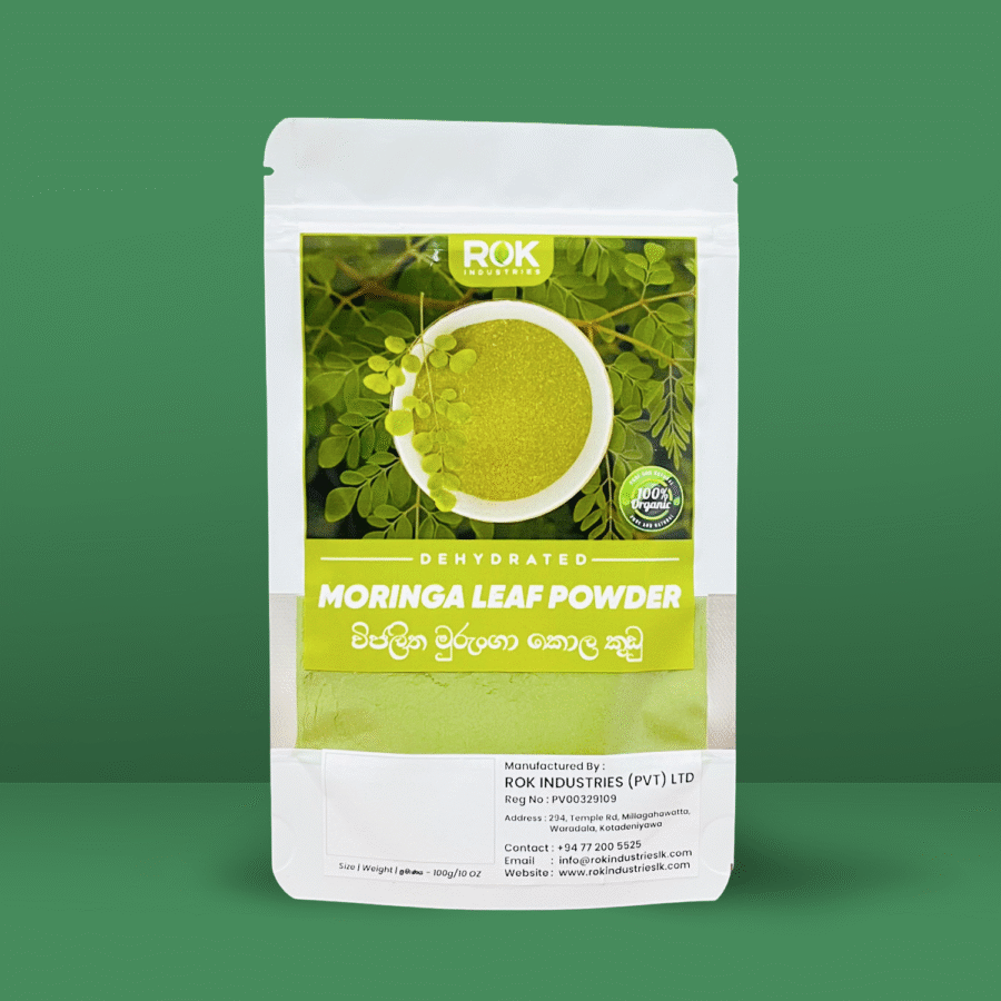 Packaged moringa leaf powder for health and nutrition