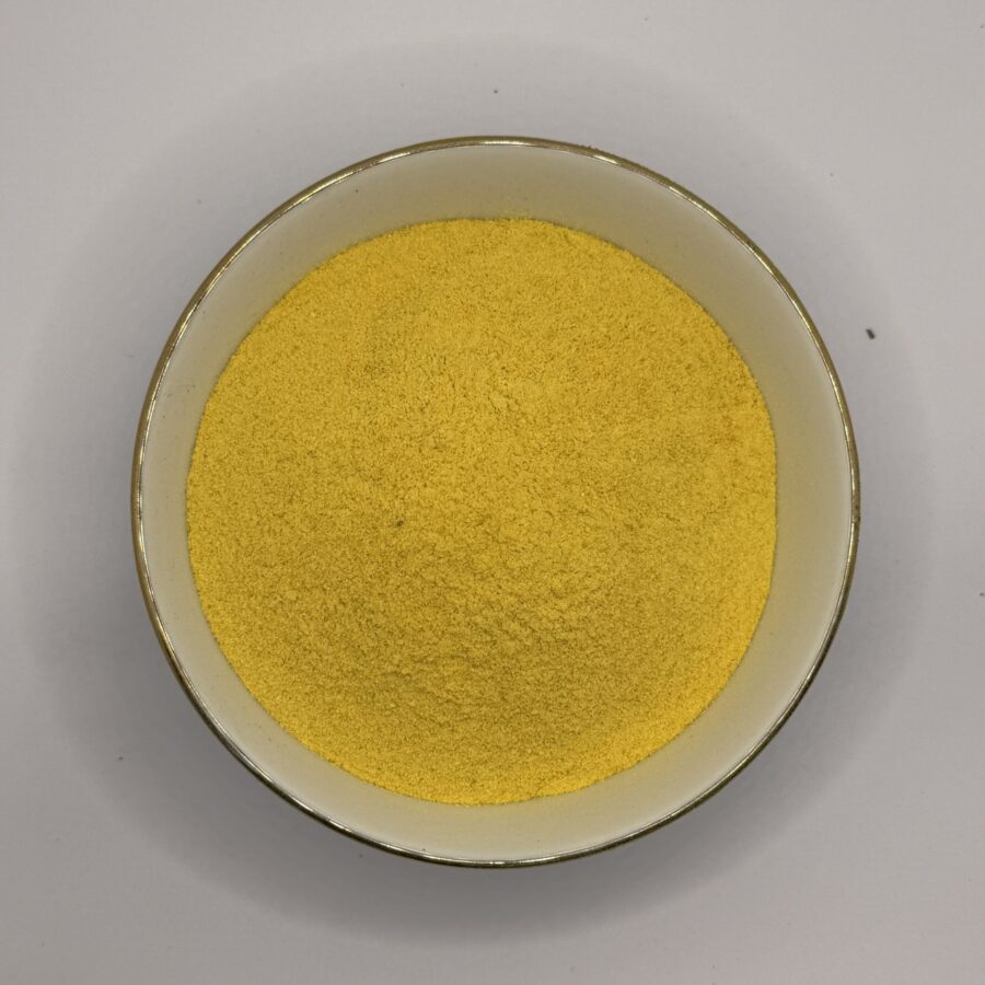 Bowl of dehydrated pumpkin flour