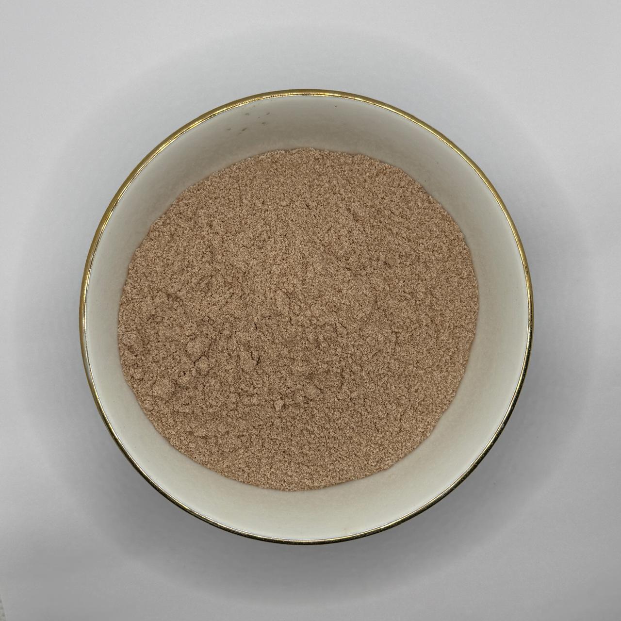 Bowl of red rice flour